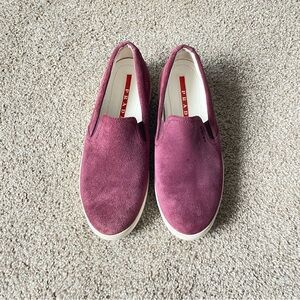 PRADA Suede Slip-On Shoes Sz:37